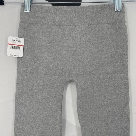 NWT Free People Heather Grey Ribbed Biker Shorts XXS - Picture 5 of 6